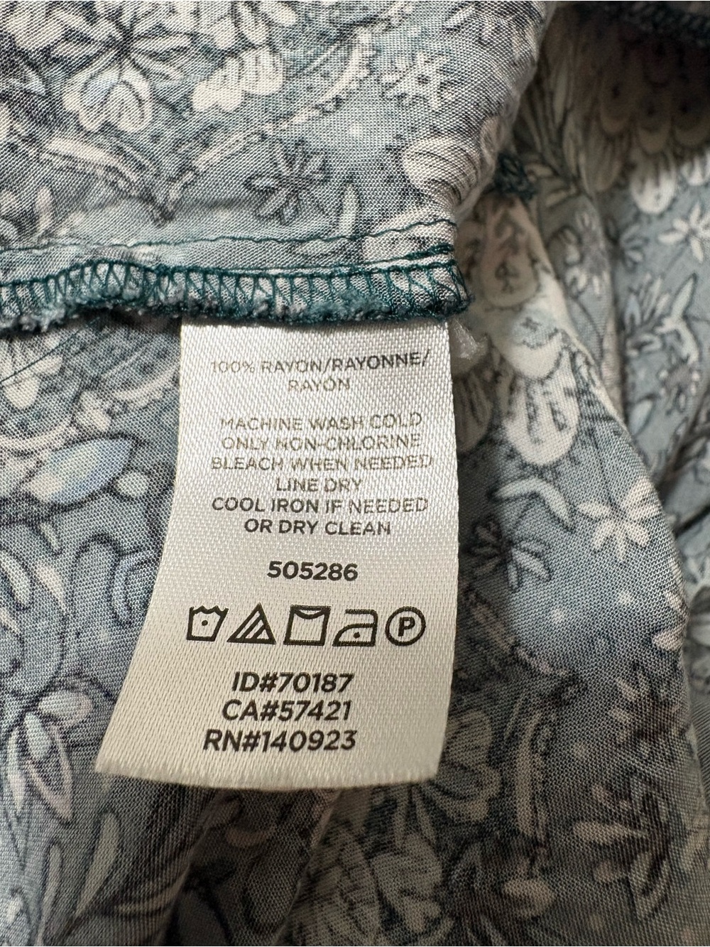 LOFT Green Floral Cap-Sleeve A-Line Dress Button Front  Size 4 - Picture 7 of 7